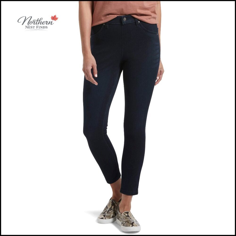High Waist Denim Leggings, Ultra Soft Stretch, Pull-On Fit, Size XL